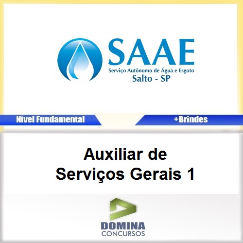 Apostila Concurso SAAE SP 2017 Auxiliar de Serviços Gerais 1
