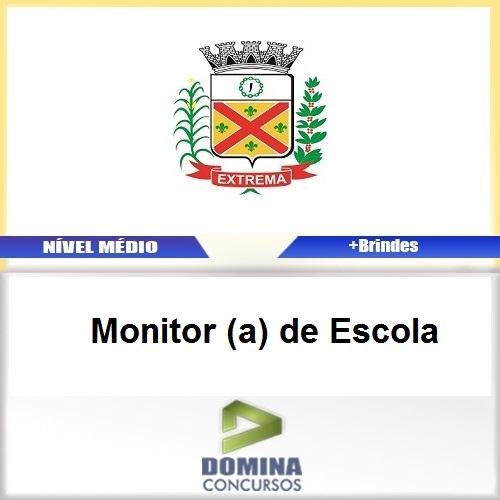Apostila Concurso Extrema MG 2017 Monitor de Escola