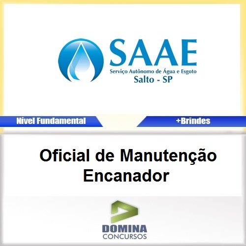 Apostila Concurso SAAE SP 2017 Oficial Manutenção Encanador