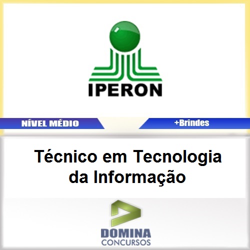 Apostila IPERON 2017 Técnico em Tecnologia da Informação