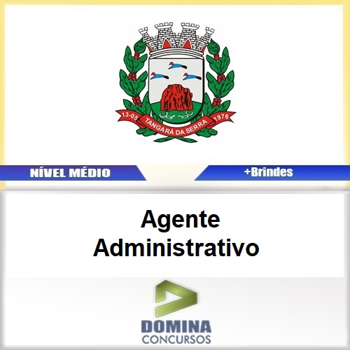 Apostila Concurso Tangará MT 2017 Agente Administrativo