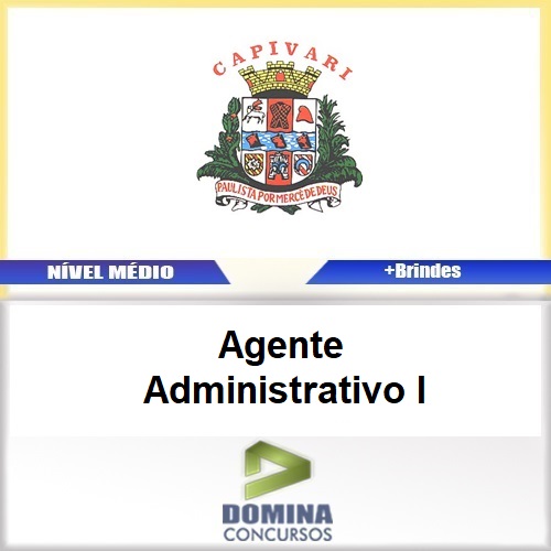 Apostila Concurso Pref Capivari SP Agente Administrativo I