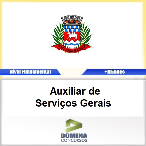 Apostila São João Batista SC 2017 Auxiliar de Serviços Gerais