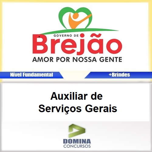 Apostila Brejão PE 2017 Auxiliar de Serviços Gerais PDF
