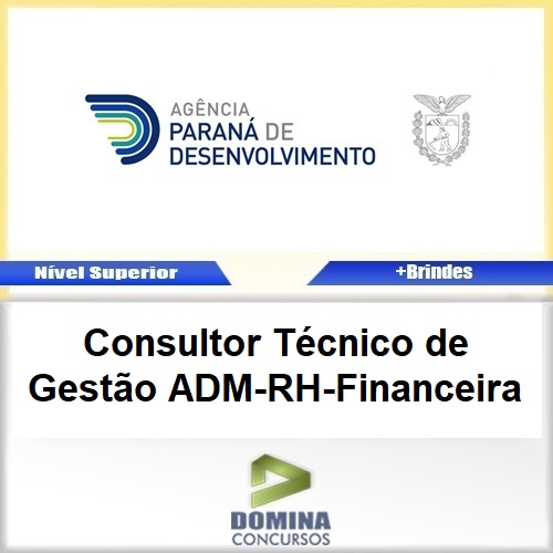 Apostila APD PR 2017 Consultor Técnico Gestão ADM RH Financeira