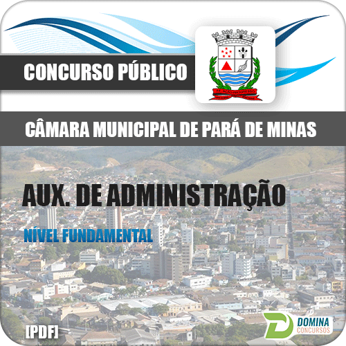 Apostila Pará de Minas MG 2017 Auxiliar de Administração