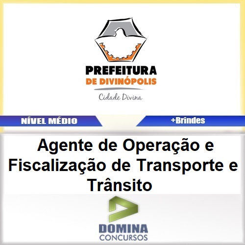 Apostila Divinópolis MG 2017 Agente de Fiscalização Transporte Trânsito