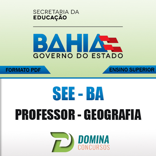 Apostila Concurso SEE BA 2017 Professor de Geografia