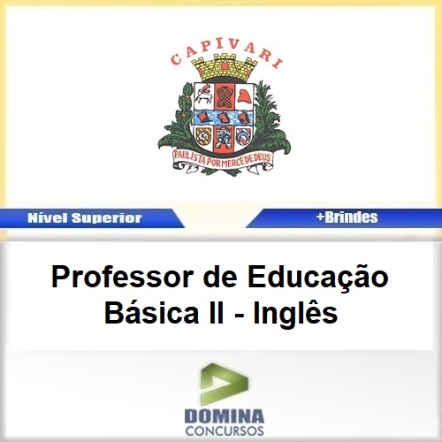 Apostila Concurso Pref Capivari SP Professor II Inglês