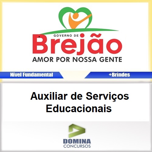 Apostila Brejão PE 2017 Auxiliar de Serviços Educacionais
