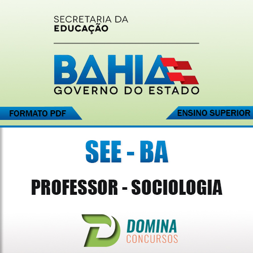 Apostila Concurso SEE BA 2017 Professor de Sociologia