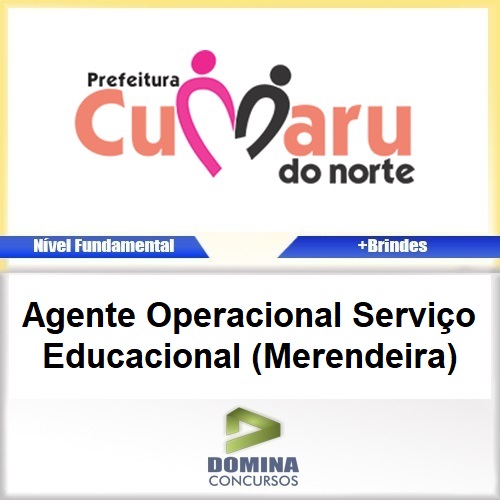 Apostila Cumaru do Norte PA 2017 Serviço Educacional Merendeira