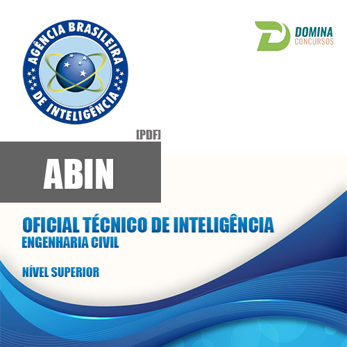 Apostila ABIN 2018 Oficial Técnico Inteligência Engenharia Civil