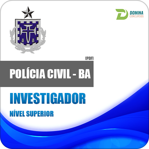 Apostila Polícia Civil da Bahia PC BA 2018 Investigador