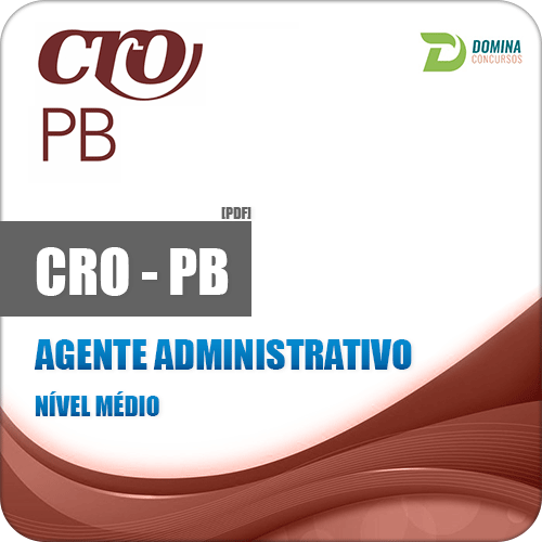 Apostila Concurso CRO PB 2018 Agente Administrativo