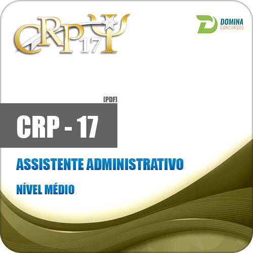Apostila CRP 17 Região RN 2018 Assistente Administrativo