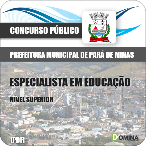 Apostila Pref Pará de Minas 2018 Especialista em Educação