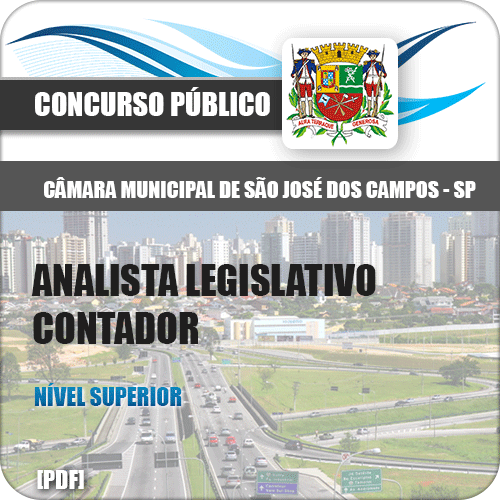 Apostila Câmara São José dos Campos 2018 Analista Legislativo Contador