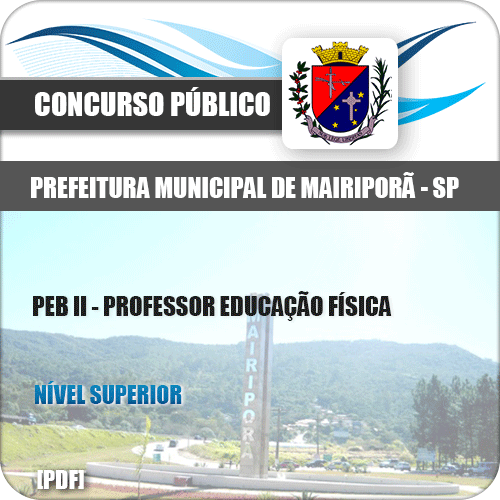 Apostila Pref Mairiporã SP 2018 PEB II Professor Ed Física