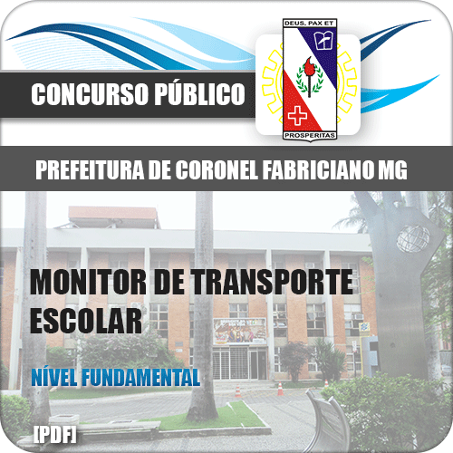 Apostila Coronel Fabriciano MG 2018 Monitor Transporte Escolar