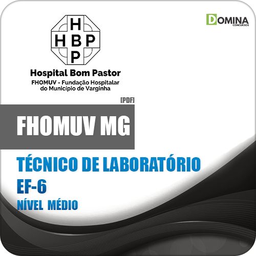 Apostila FHOMUV MG 2018 Técnico de Laboratório