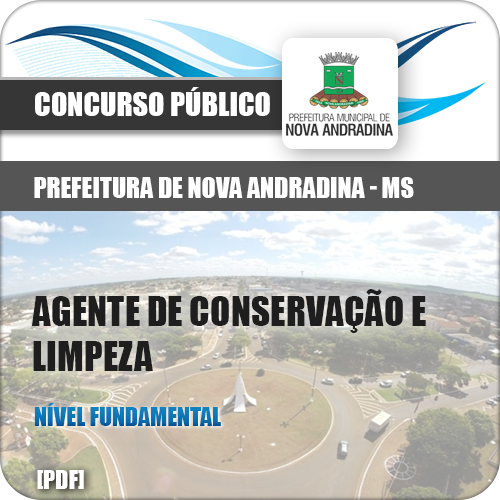 Apostila Nova Andradina 2018 Agente Conservação Limpeza