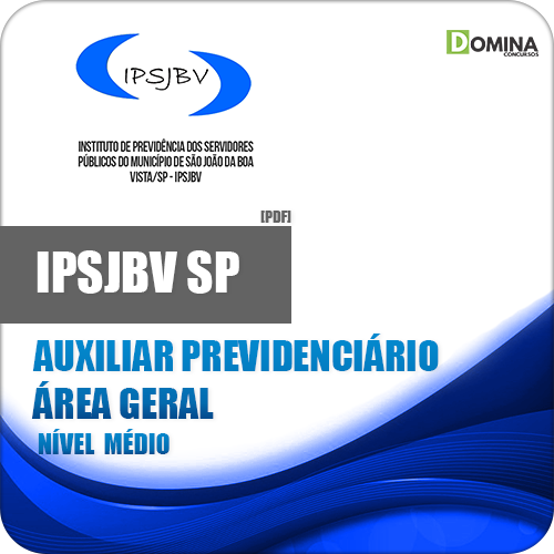 Apostila IPSJBV SP 2018 Auxiliar Previdenciário Geral