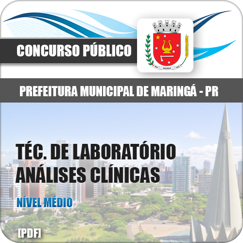 Apostila Pref Maringá PR 2018 Técnico Laboratório Analises Clínicas