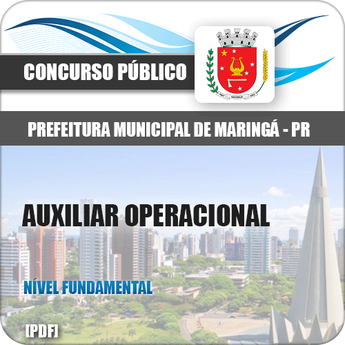 Apostila Pref Maringá PR 2018 Auxiliar Operac