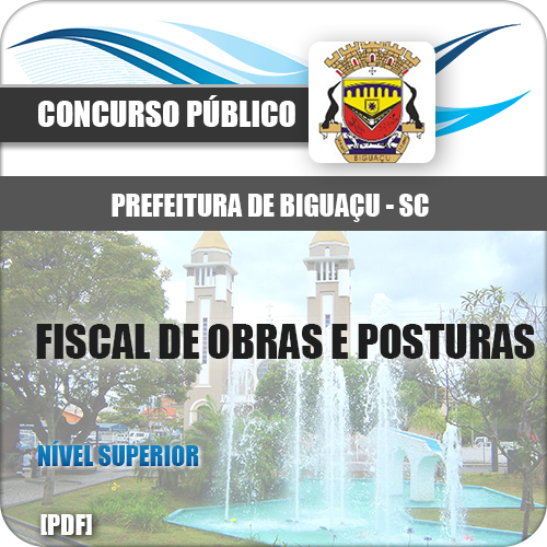 Apostila Biguaçu SC 2018 Fiscal de Obras e Posturas