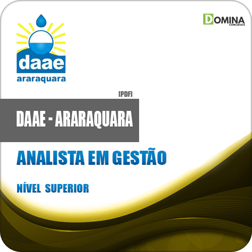Apostila DAAE Araraquara SP 2018 Analista em Gestão
