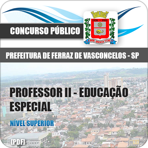 Apostila Ferraz Vasconcelos SP 2018 Prof Especial