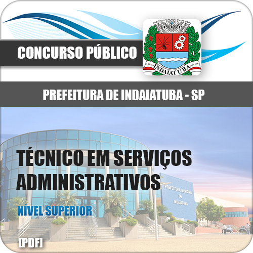 Apostila Indaiatuba SP 2018 Tec em Serviços Adm