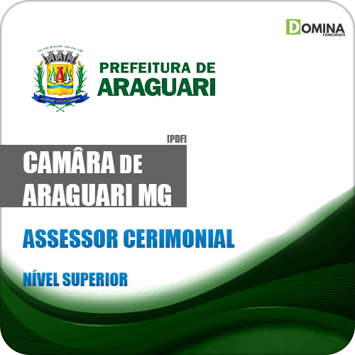 Apostila Câmara Araguari MG 2018 Assessor Cerimonial