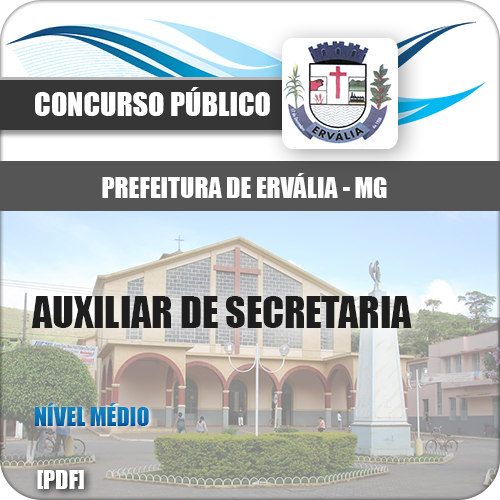 Apostila Pref Ervália MG 2018 Auxiliar de Secretaria