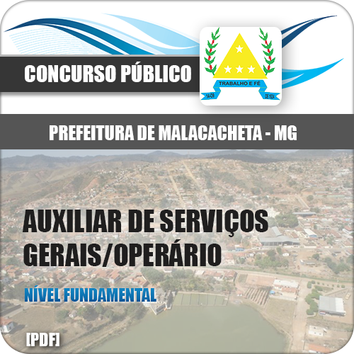 Apostila Malacacheta MG 2018 Aux Serviços Gerais Operário