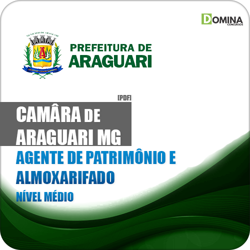 Apostila Câmara Araguari MG 2018 Agt Patrimônio Almoxarifado