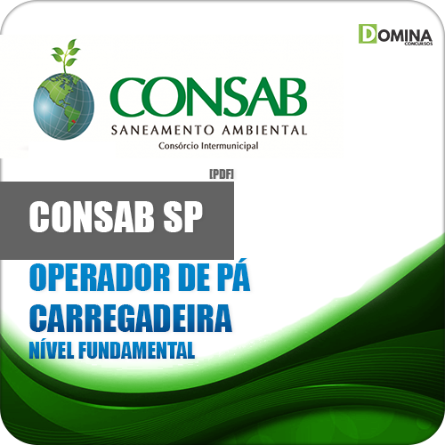 Apostila CONSAB SP 2018 Operador de Pá Carregadeira