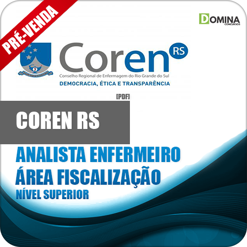 Apostila COREN RS 2018 Analista Enfermeiro Fiscalização