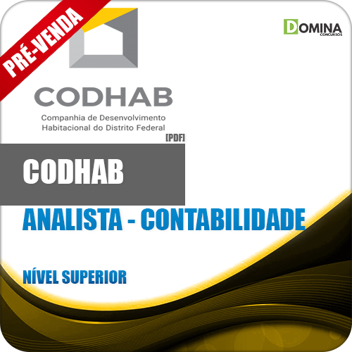 Apostila CODHAB DF 2018 Analista Contabilidade