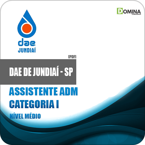Apostila DAE Jundiaí SP 2018 Assistente ADM Categoria I