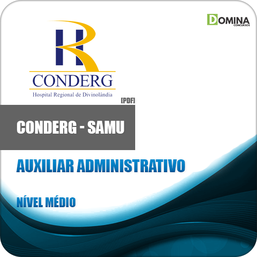 Apostila CONDERG SP 2018 Auxiliar Administrativo