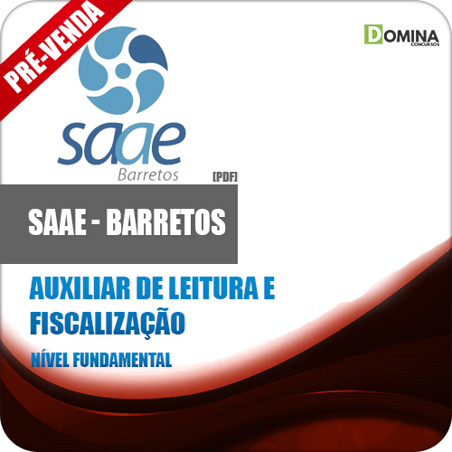 Apostila SAAE Barretos SP 2018 Auxiliar Leitura Fiscalização