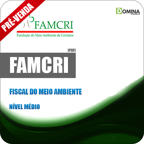 Apostila FAMCRI SC 2018 Fiscal do Meio Ambiente