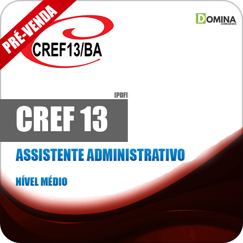 Apostila CREF 13 BA 2018 Assistente Administrativo