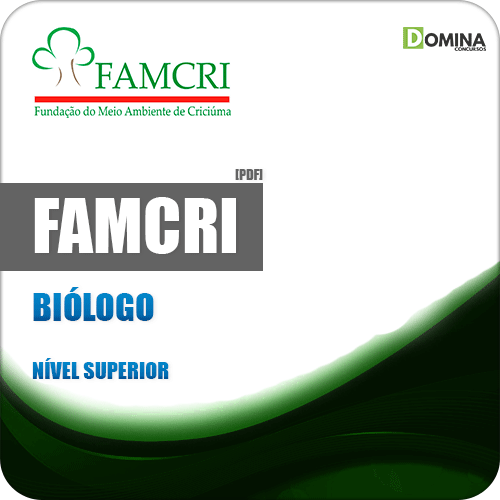 Apostila FAMCRI SC 2018 Biólogo Download PDF