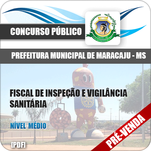 Apostila Pref Maracaju MS 2018 Fiscal Insp Vigilância Sanitária