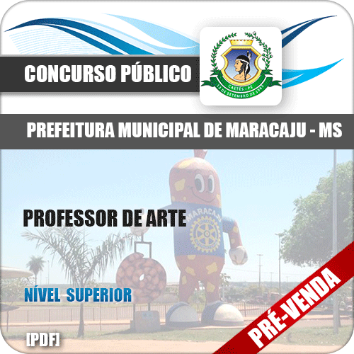 Apostila Pref Maracaju MS 2018 Professor de Artes