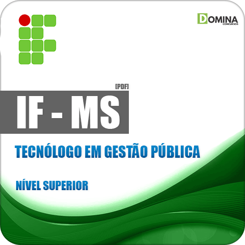 IFMS 2018 Tecnólogo em Gestão Pública