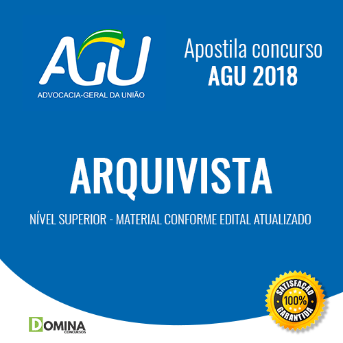 Apostila Advocacia Geral da União AGU 2018 Arquivista
